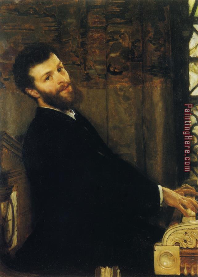 Sir Lawrence Alma-Tadema Portrait of The Singer George Henschel